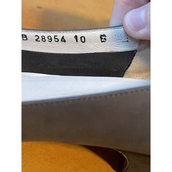 Salvatore Ferragamo Boutique Brown Leather Pumps Shoes Sz 10B (F85) - Picture 9 of 11